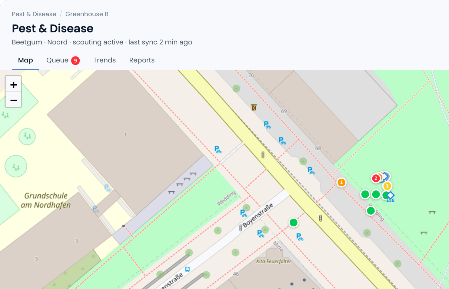 Pest & Disease — Map